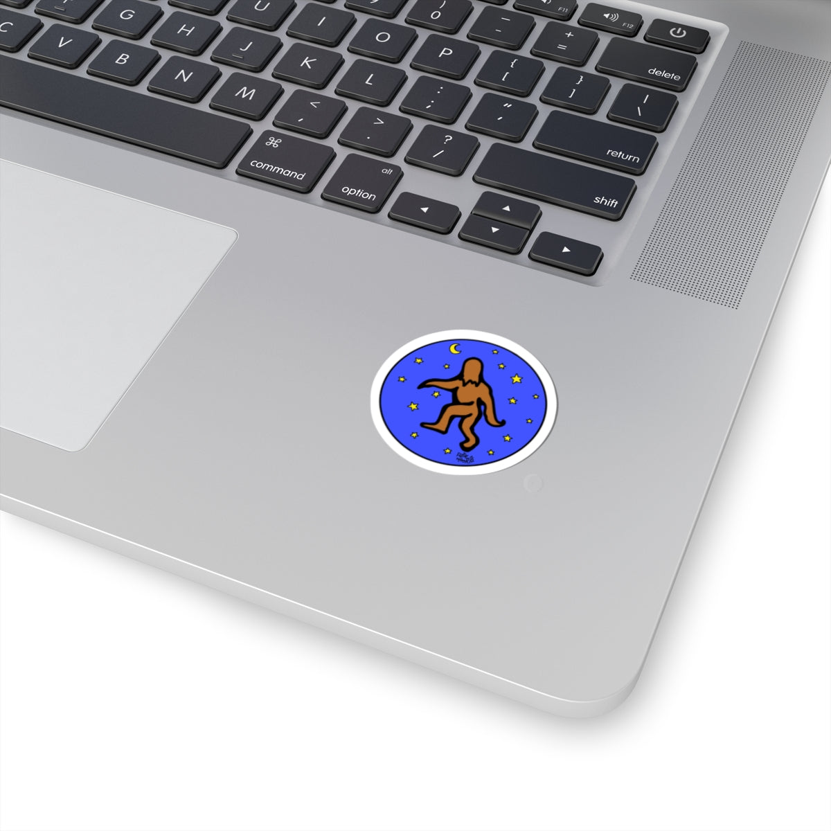 Starry Night Bigfoot Kiss-Cut Sticker