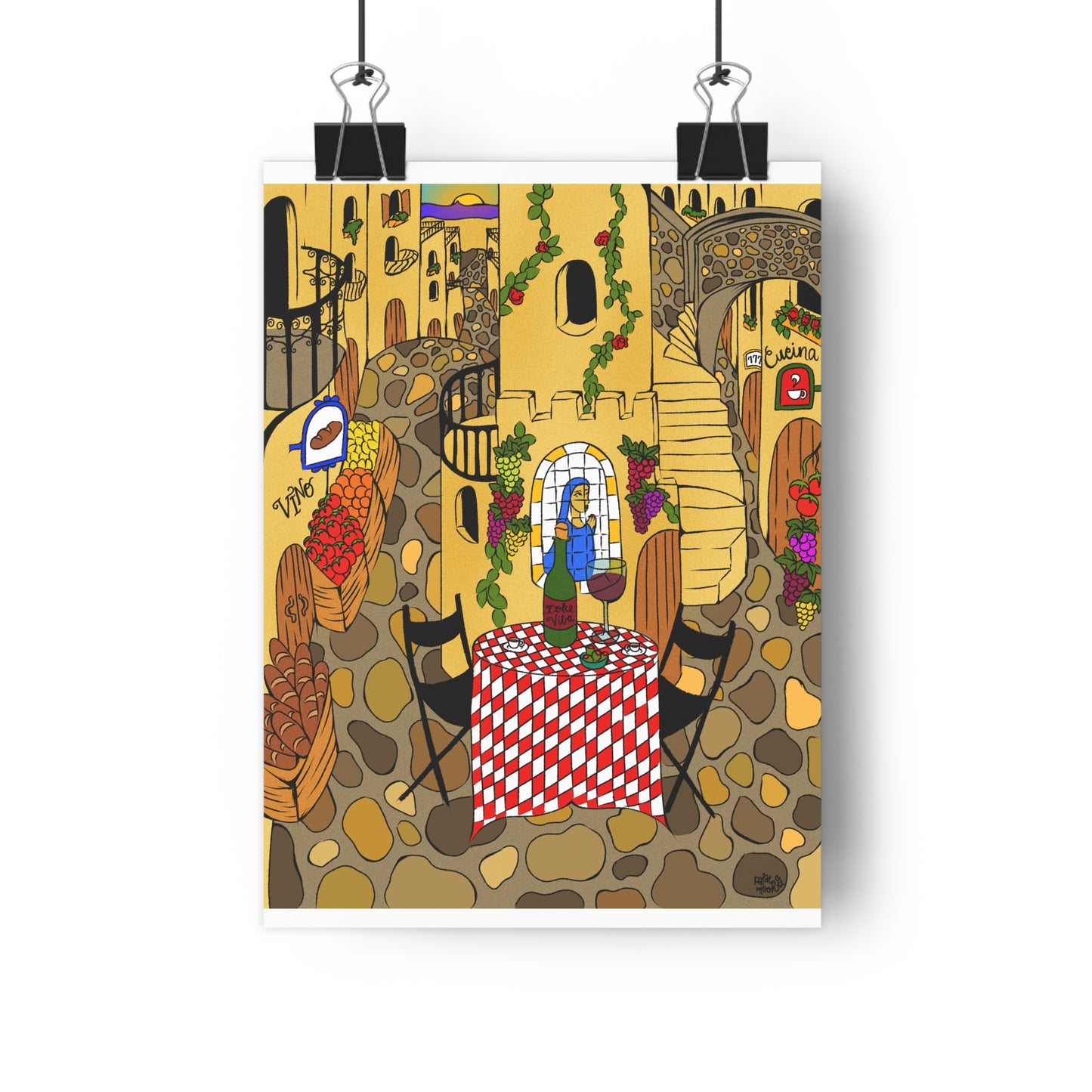 Winding Italian Streets - Art Challenge - Giclée Art Print