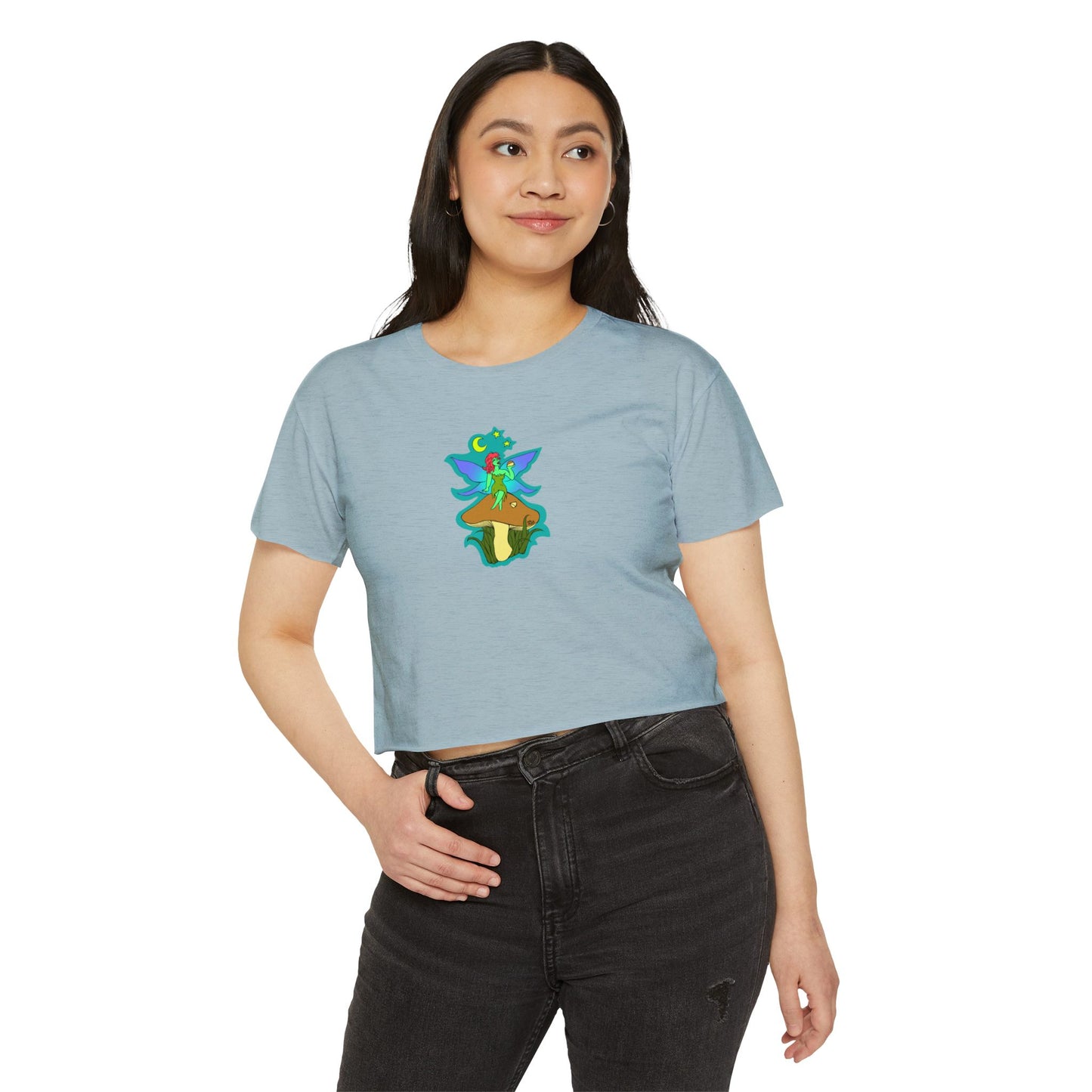 Snackin Mushroom Fairy - Crop Top