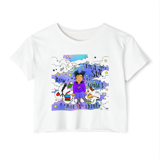 I’m a star, how could I not shine? - Ivy Quinn -  Festival Crop Top