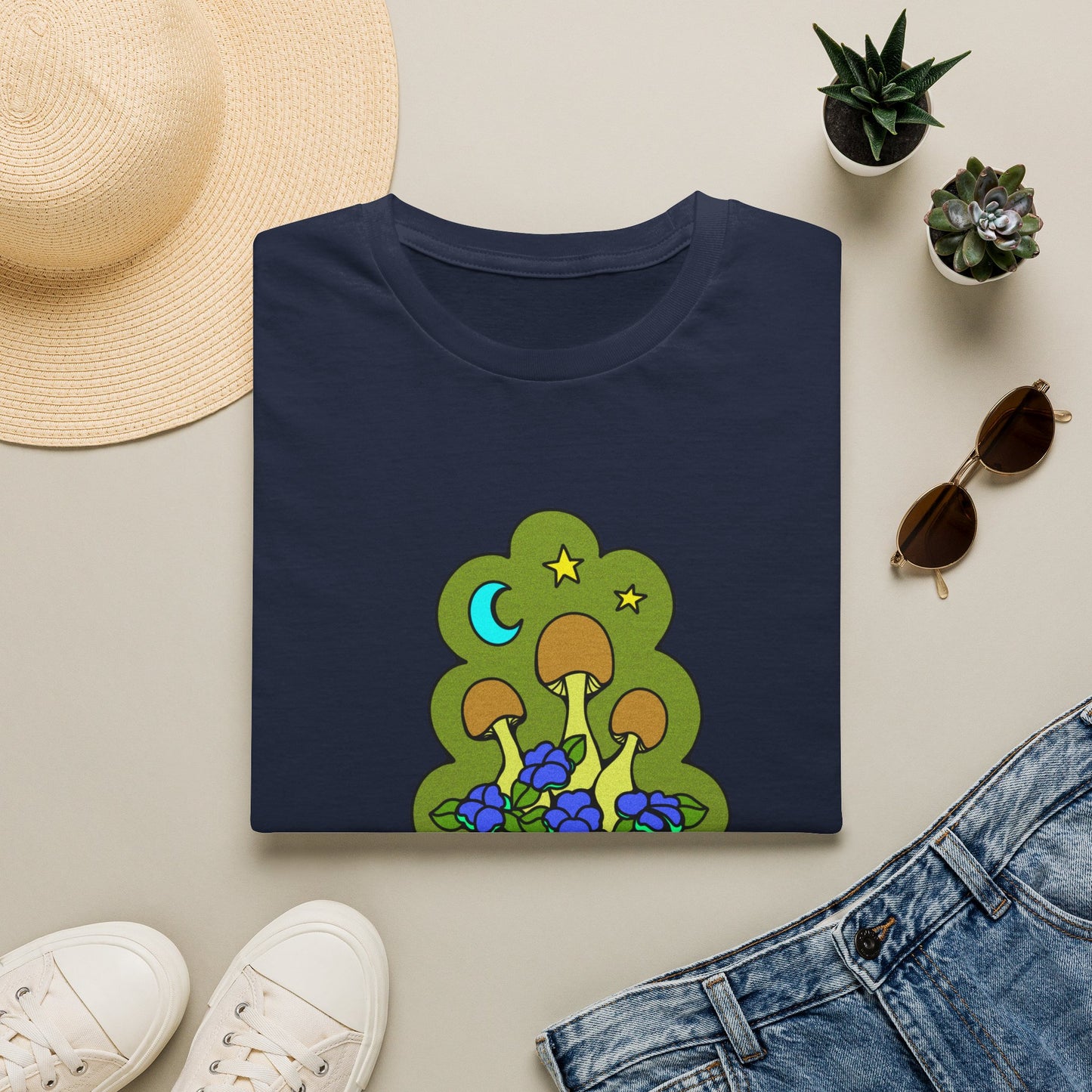 Lil Mushrooms & Flowers - T-Shirt