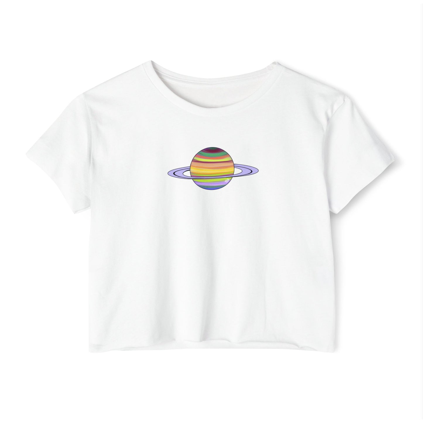 Saturn - NASA - Crop Top