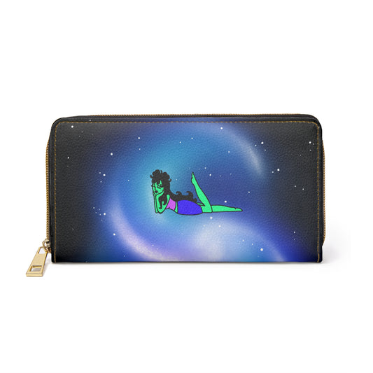 Dreamy Space Babe - Zipper Wallet