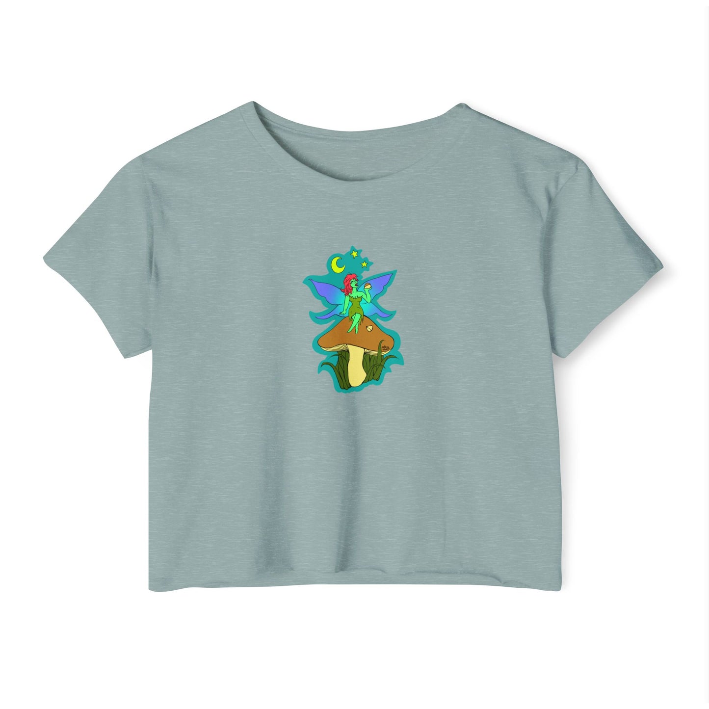 Snackin Mushroom Fairy - Crop Top