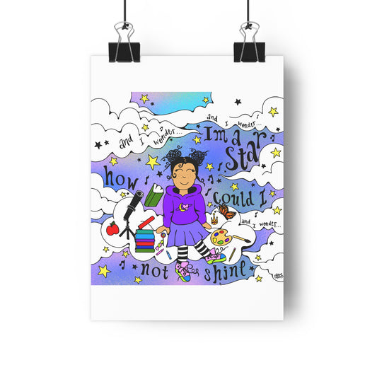 I’m a star, how could I not shine? - Ivy Quinn -  Giclée Art Print