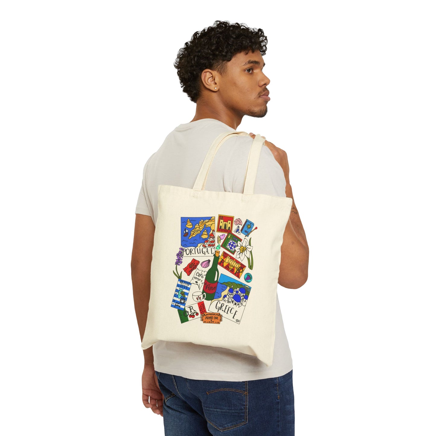 Eurosummer Travel Keepsakes - Art Challenge - Canvas Tote Bag
