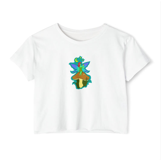 Snackin Mushroom Fairy - Crop Top