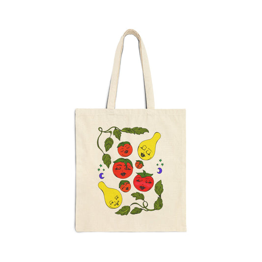 Cute Lil Tomatoes & Basil - Tote Bag
