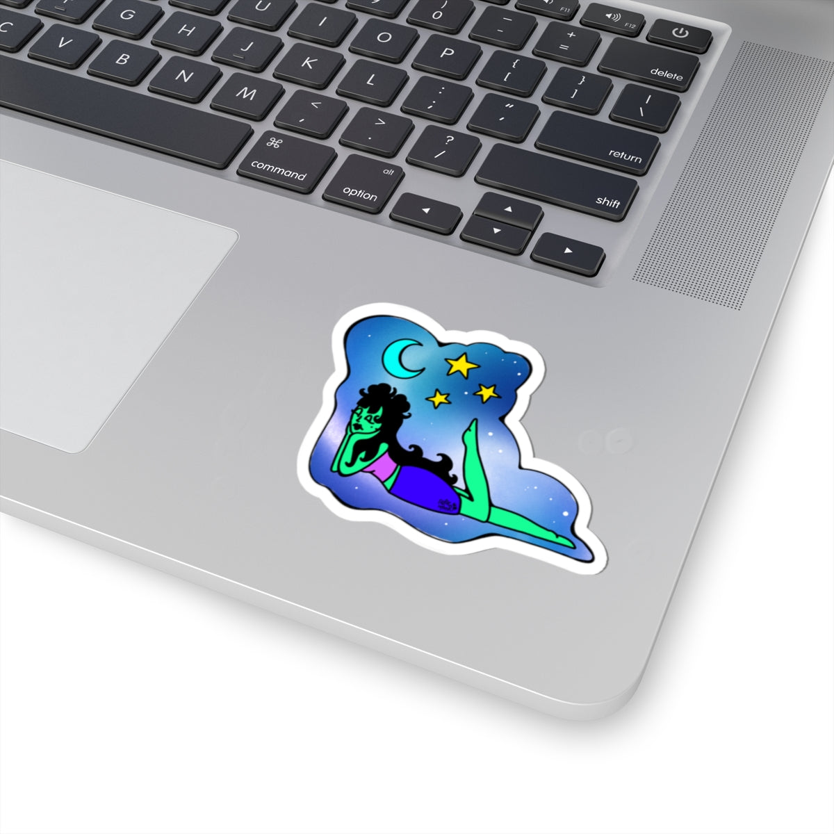 Dreamy Space Babe - Kiss-Cut Stickers