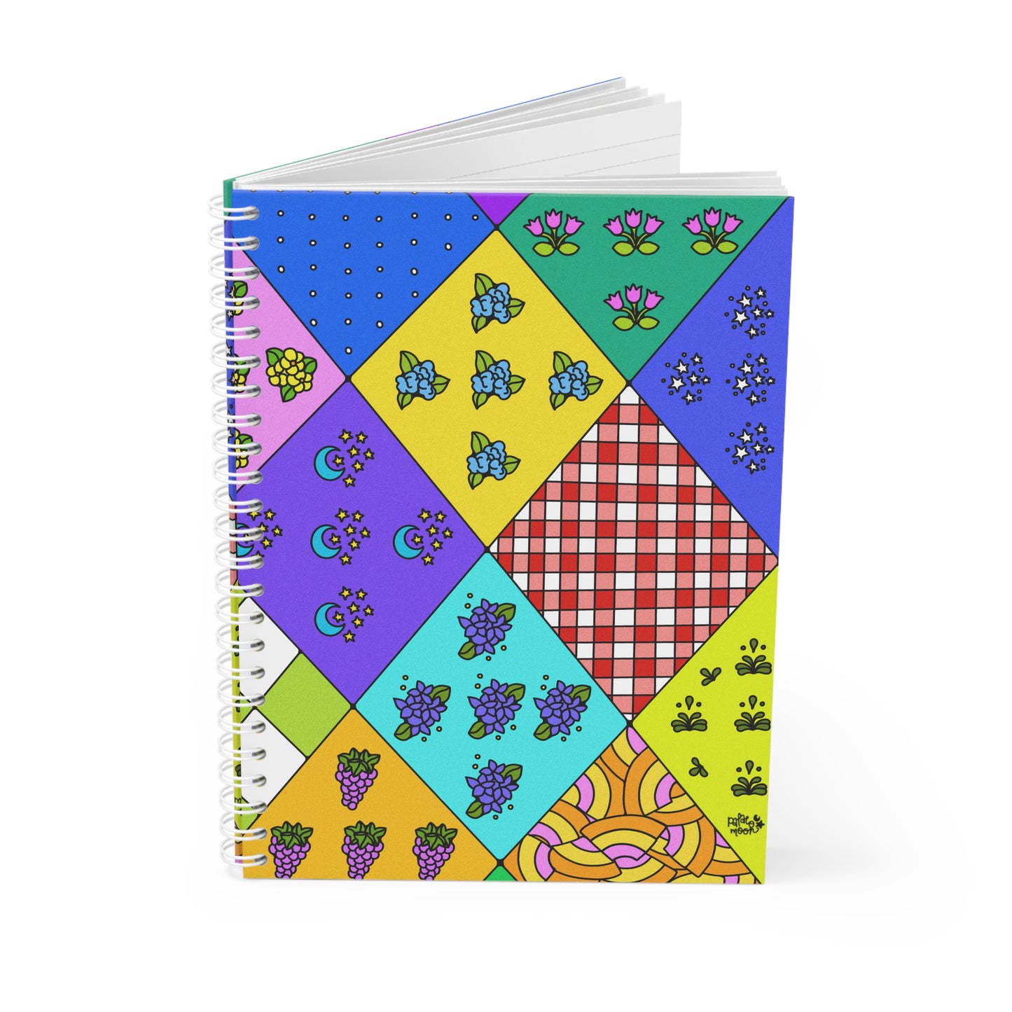 Quiltwork Patches - Spiral Notebook