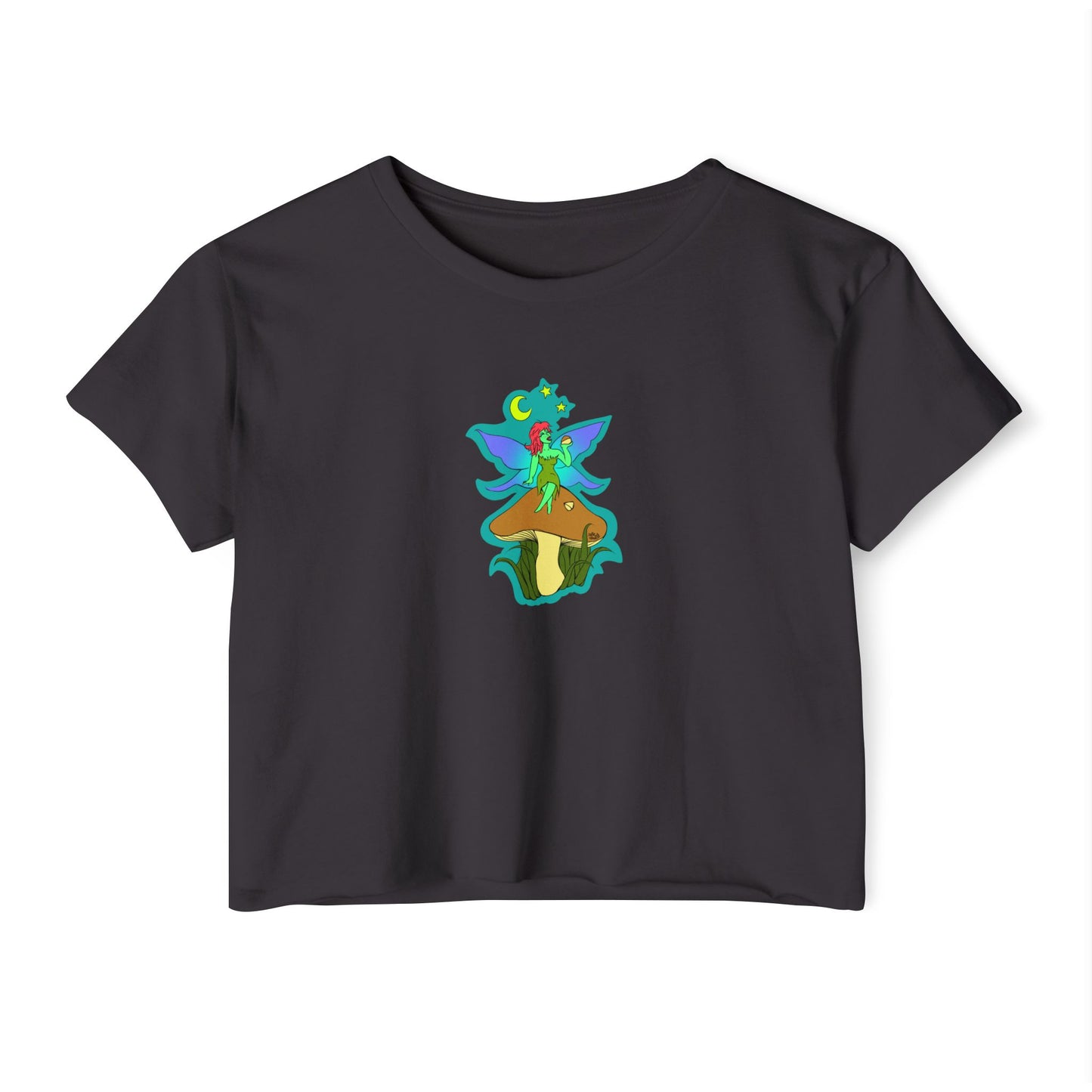 Snackin Mushroom Fairy - Crop Top