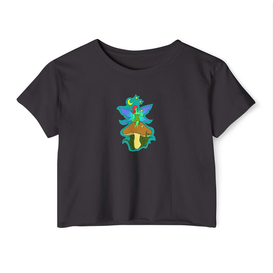 Snackin Mushroom Fairy - Crop Top