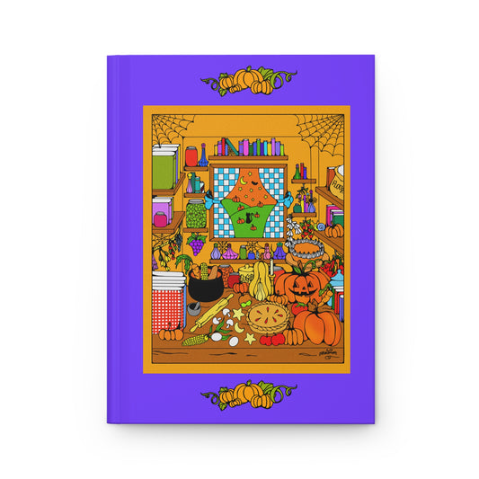 Spooky, Cozy, Fall Kitchen - Hardcover Lined Journal