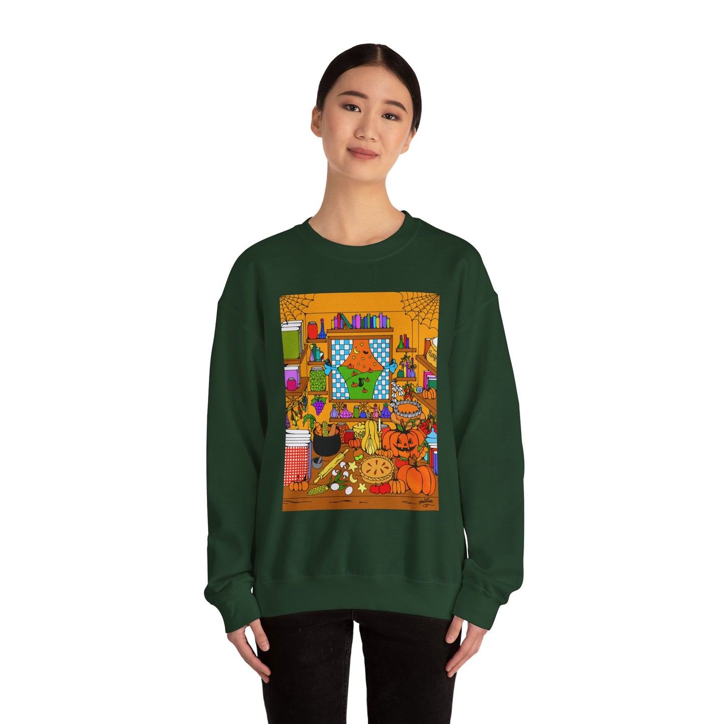 Cozy Spooky Fall Kitchen Sweater