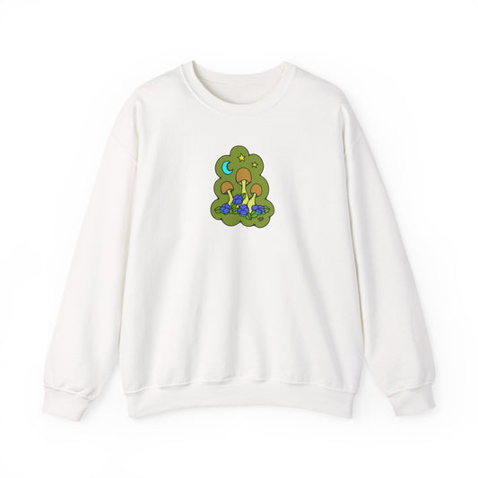 Lil Mushrooms & Flowers - Crewneck Sweater