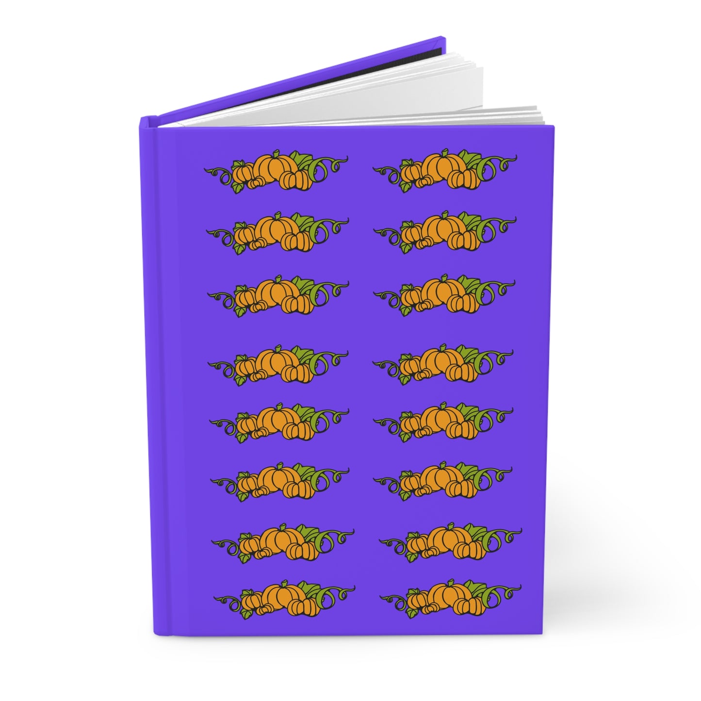 Pumpkin Patch Pattern - Hardcover Lined Journal