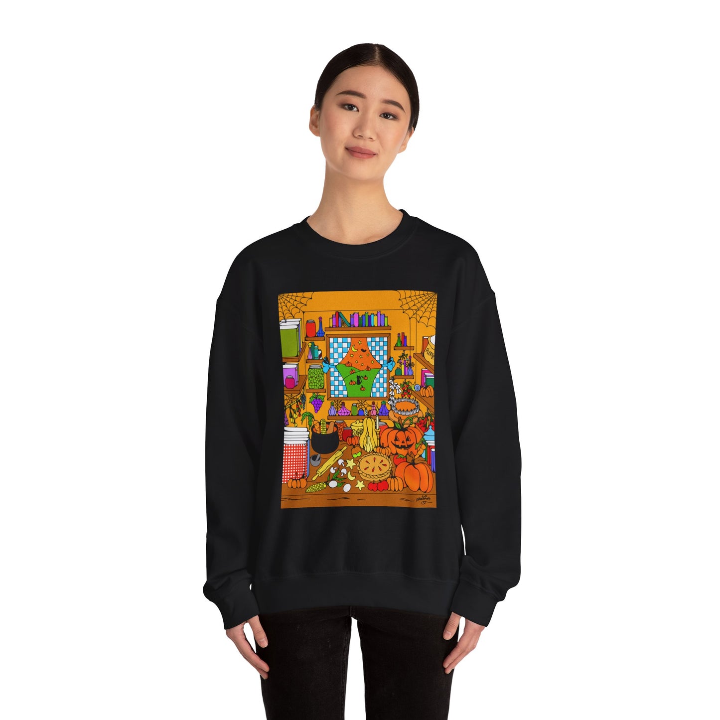 Cozy Spooky Fall Kitchen Sweater