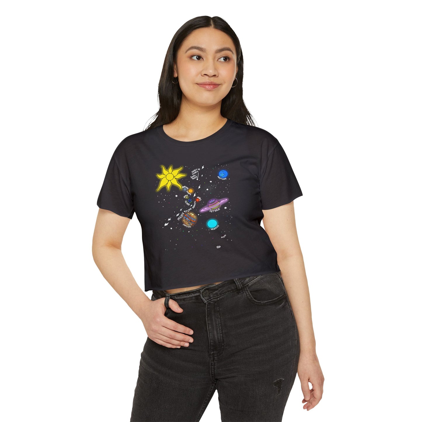 Planetary Parade - No Text - Crop Top