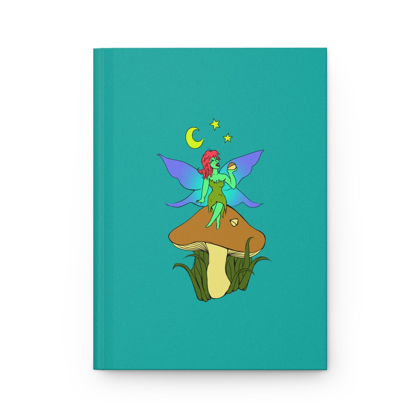 Snackin Mushroom Fairy - Hardcover Lined Journal