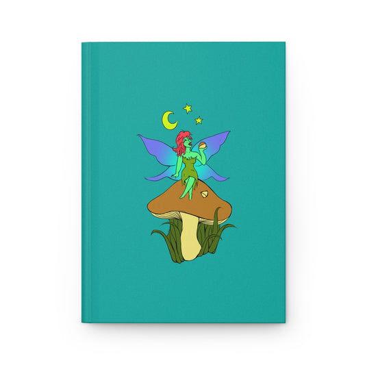 Snackin Mushroom Fairy - Hardcover Lined Journal