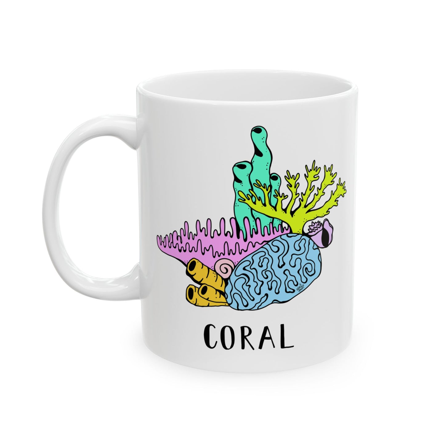 Coral Ceramic Mug