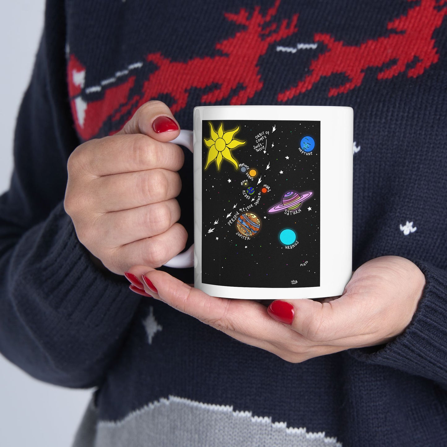 Planetary Parade - No Text - Mug
