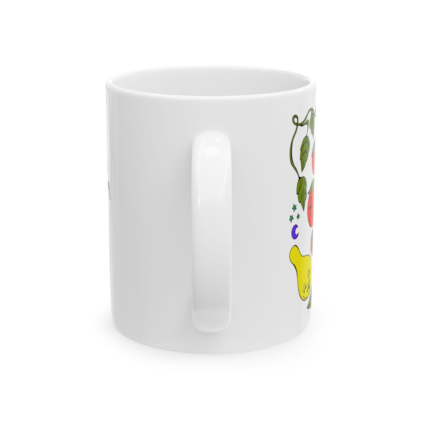 Cute Lil Tomatoes & Basil - Art Challenge - Ceramic Mug