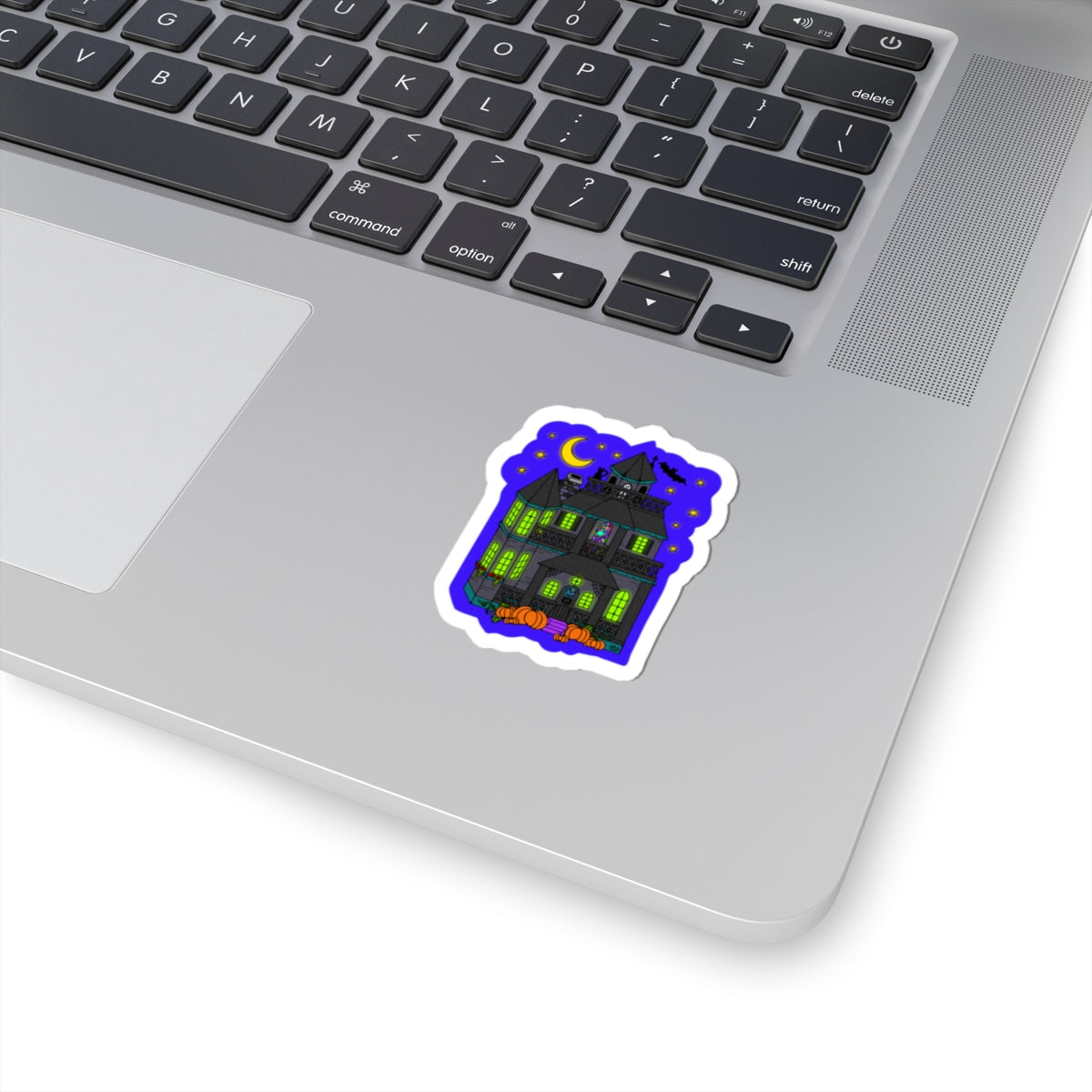 Spooky Neon House - Sticker
