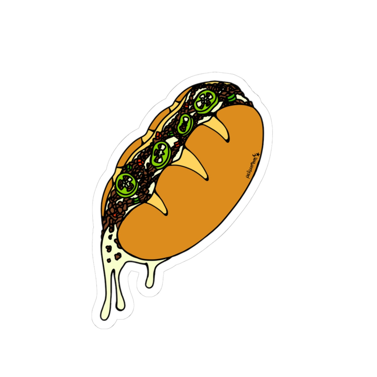 Chopped Cheese/Philly Cheesesteak Kiss-Cut Sticker