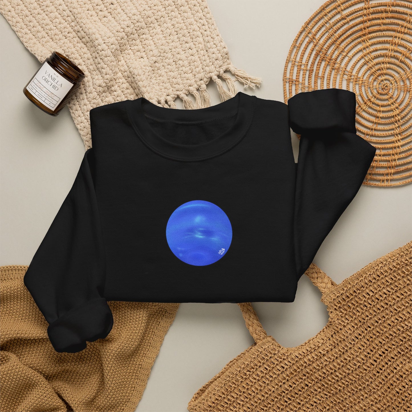 Neptune - Black - Crewneck Sweatshirt