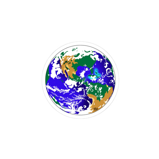 Earth Kiss-Cut Sticker
