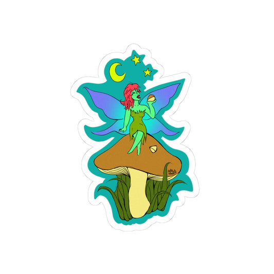 Snackin Mushroom Fairy - Kiss-Cut Stickers