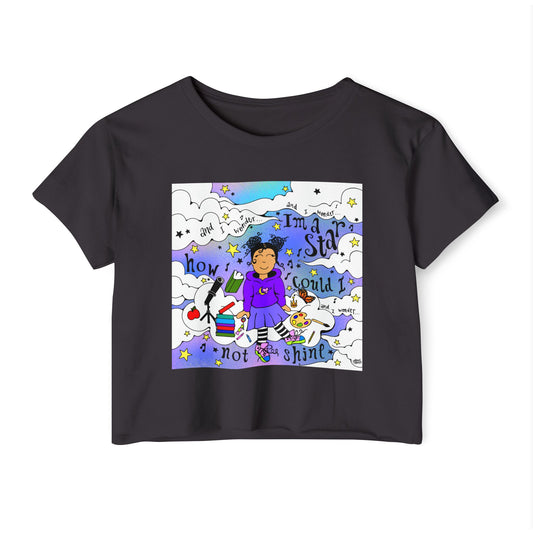I’m a star, how could I not shine? - Ivy Quinn -  Festival Crop Top