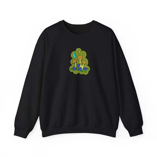 Lil Mushrooms & Flowers - Crewneck Sweater