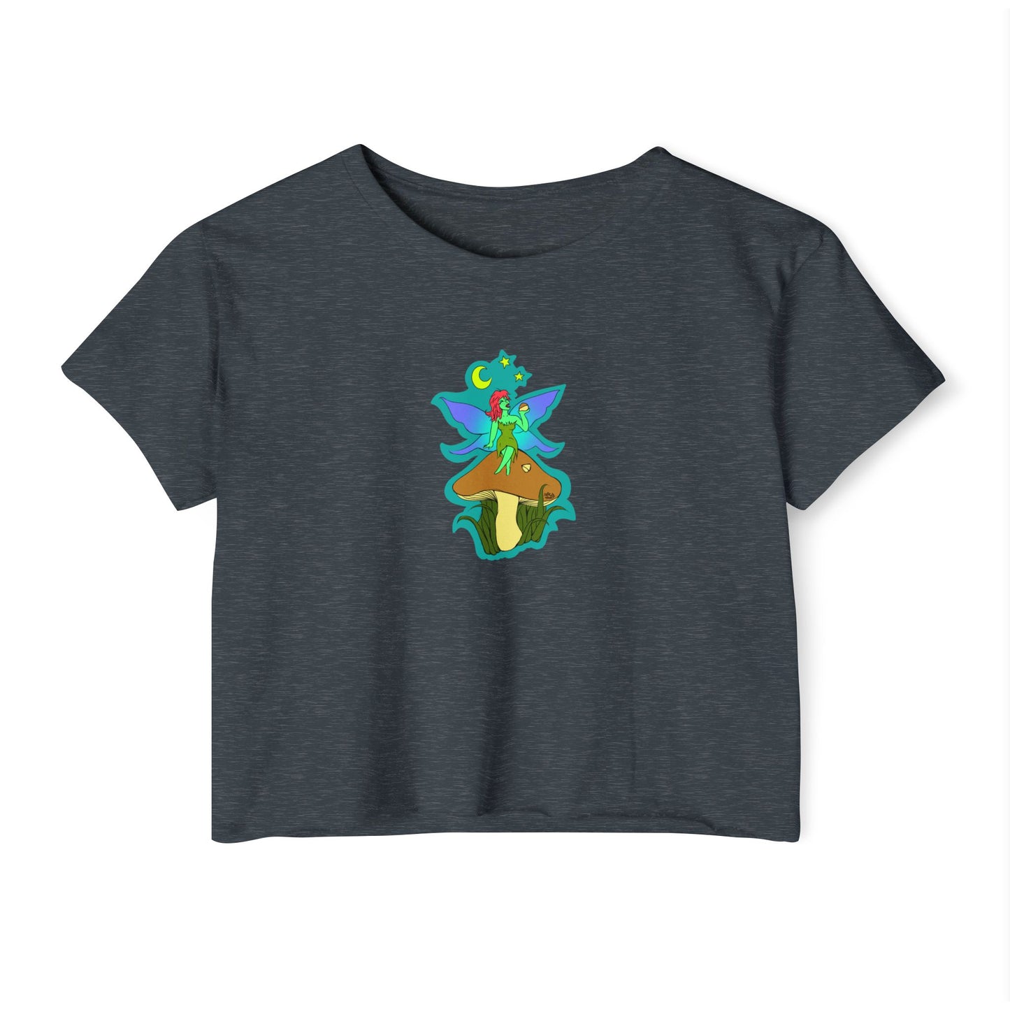 Snackin Mushroom Fairy - Crop Top