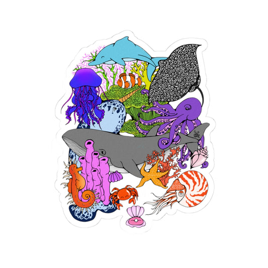World Ocean Day Kiss-Cut Sticker