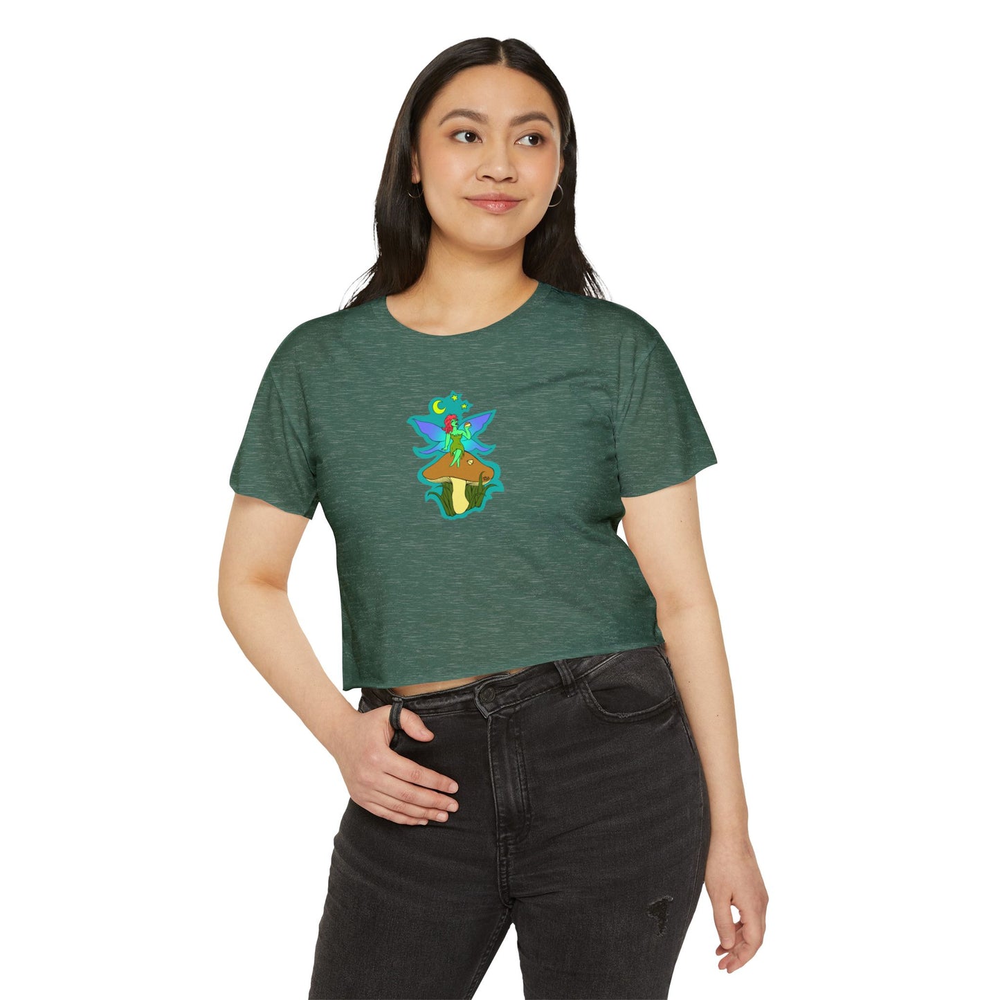 Snackin Mushroom Fairy - Crop Top