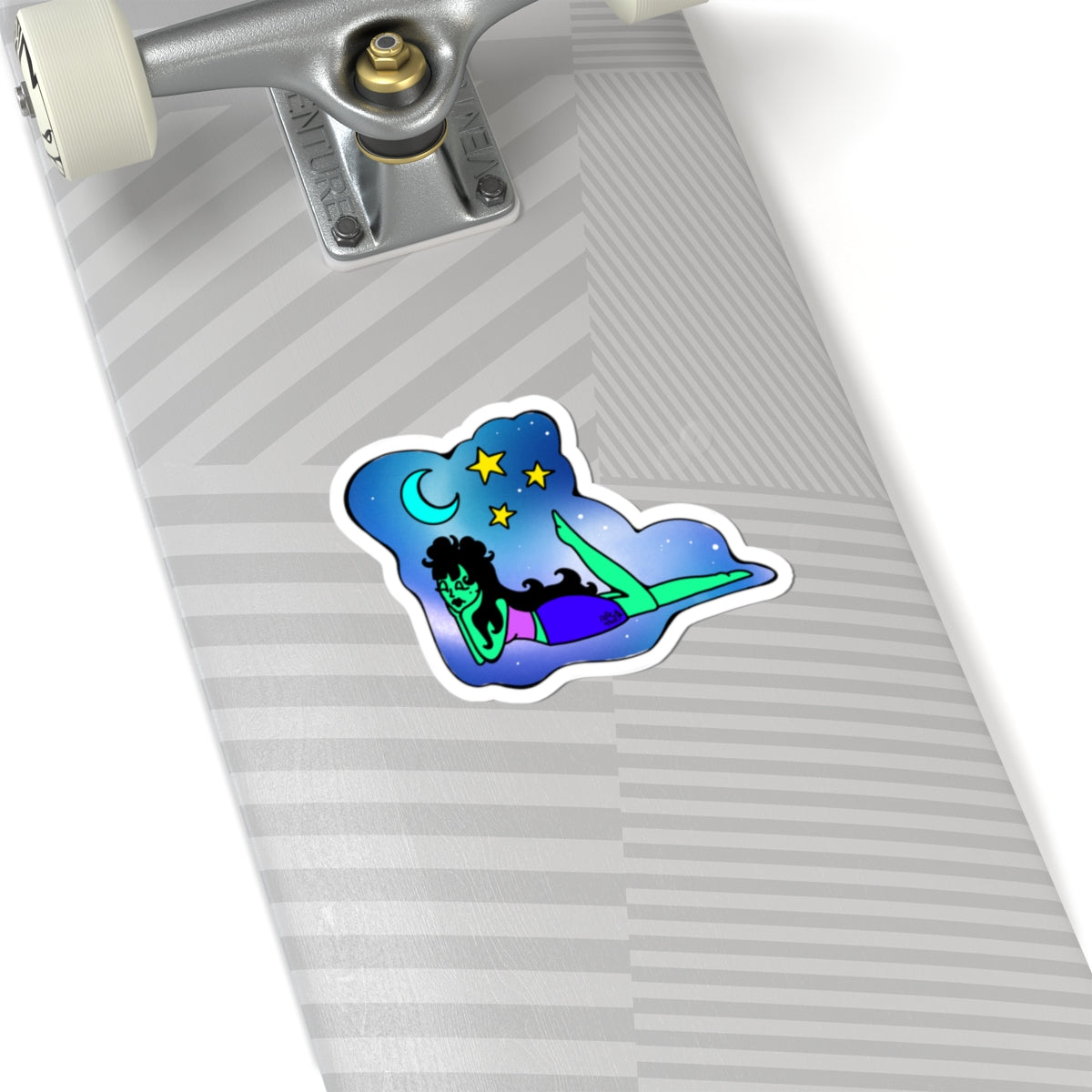 Dreamy Space Babe - Kiss-Cut Stickers