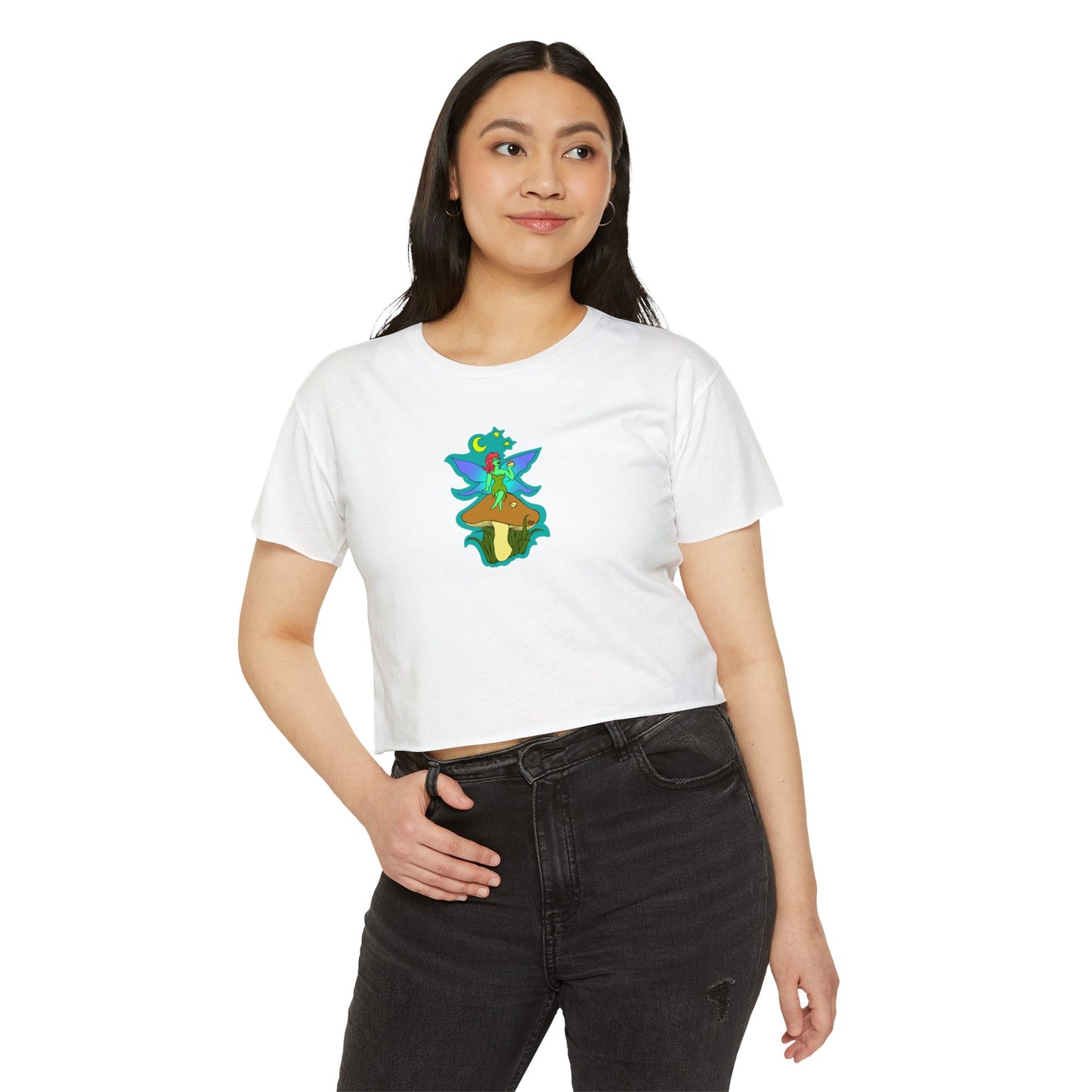 Snackin Mushroom Fairy - Crop Top