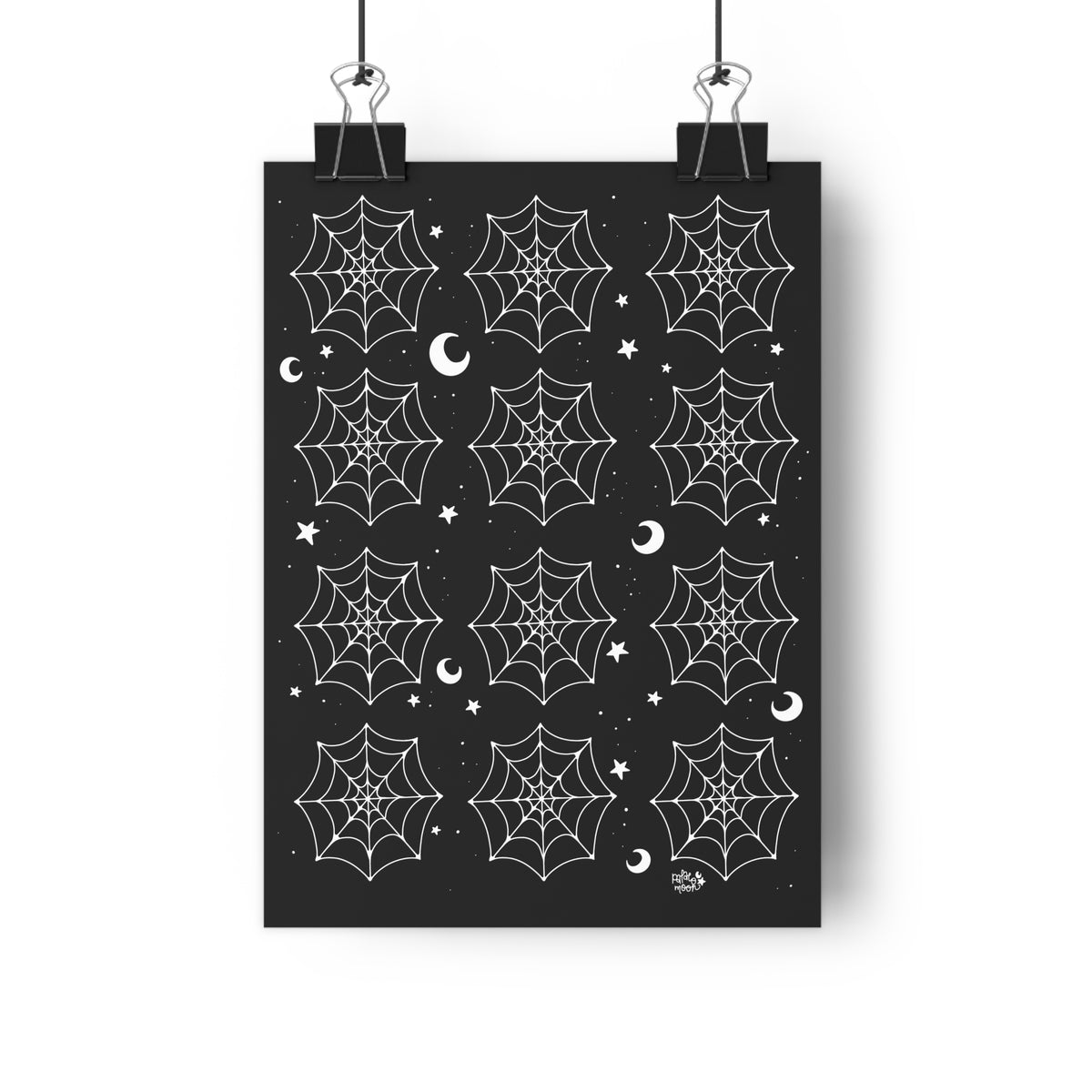 Spooky Cobwebs Pattern -Giclée Art Print