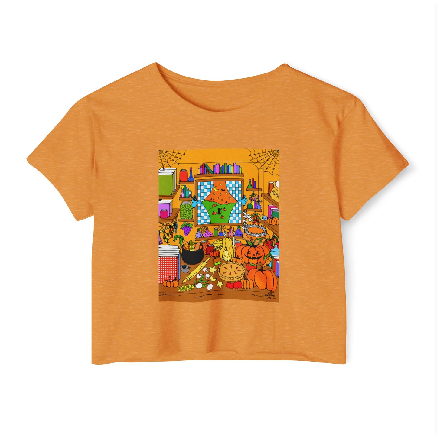 Cozy Spooky Fall Crop Top