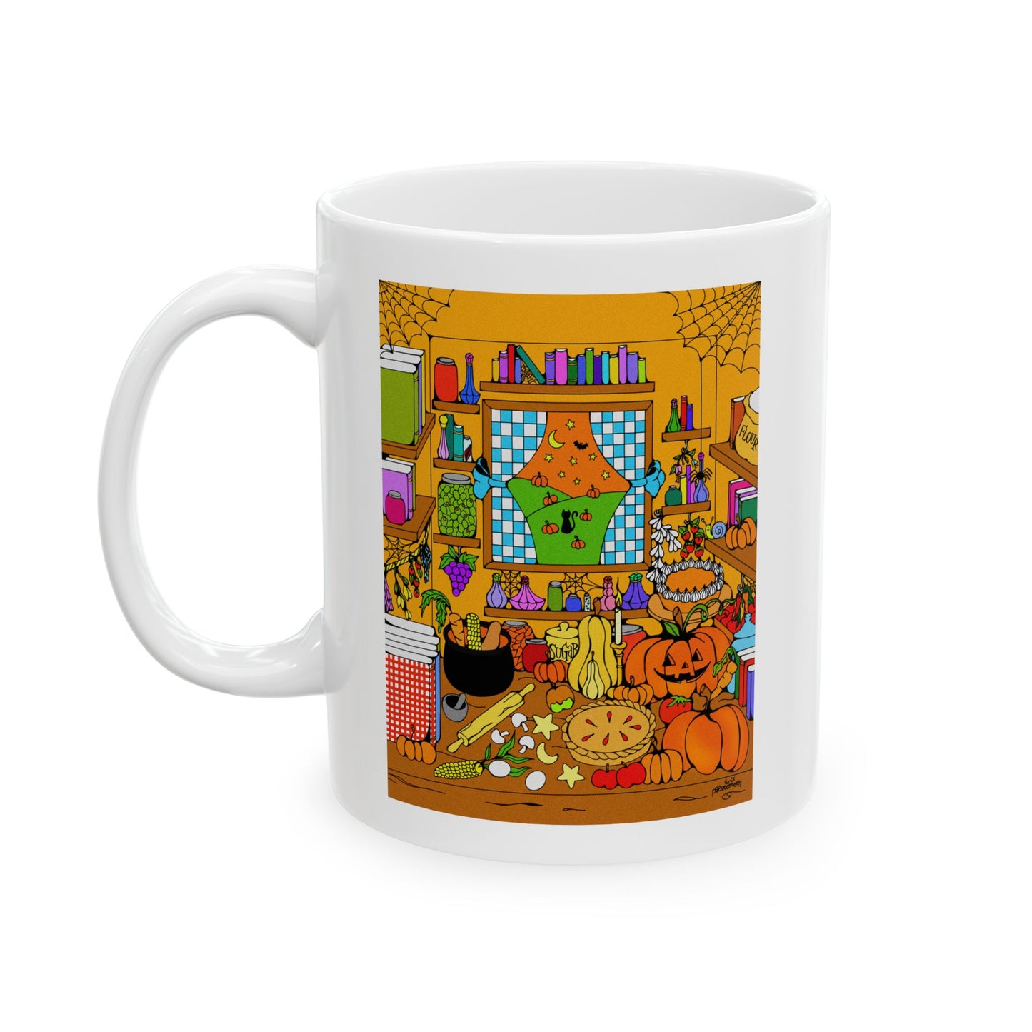 Cozy Spooky Fall Kitchen Coffee Mug