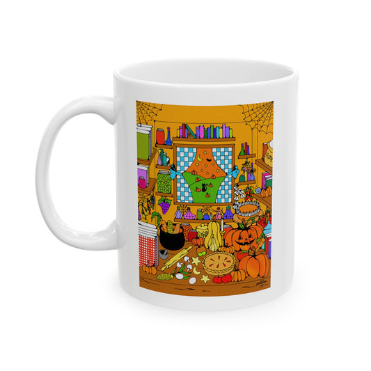 Cozy Spooky Fall Kitchen Coffee Mug